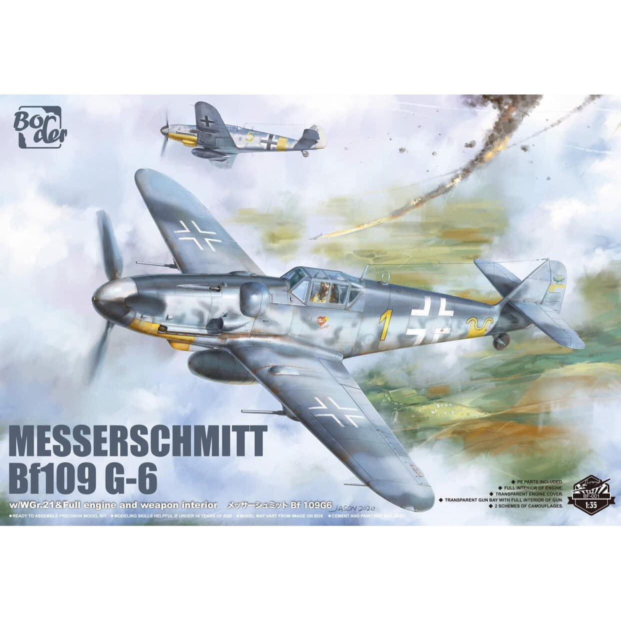 BF-001 Border Model 1/35 Messerschmitt Bf 109G-6 Fighter