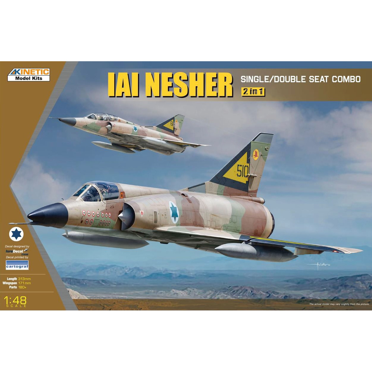 K48056 Kinetic 1/48 Fighter IAI Nesher