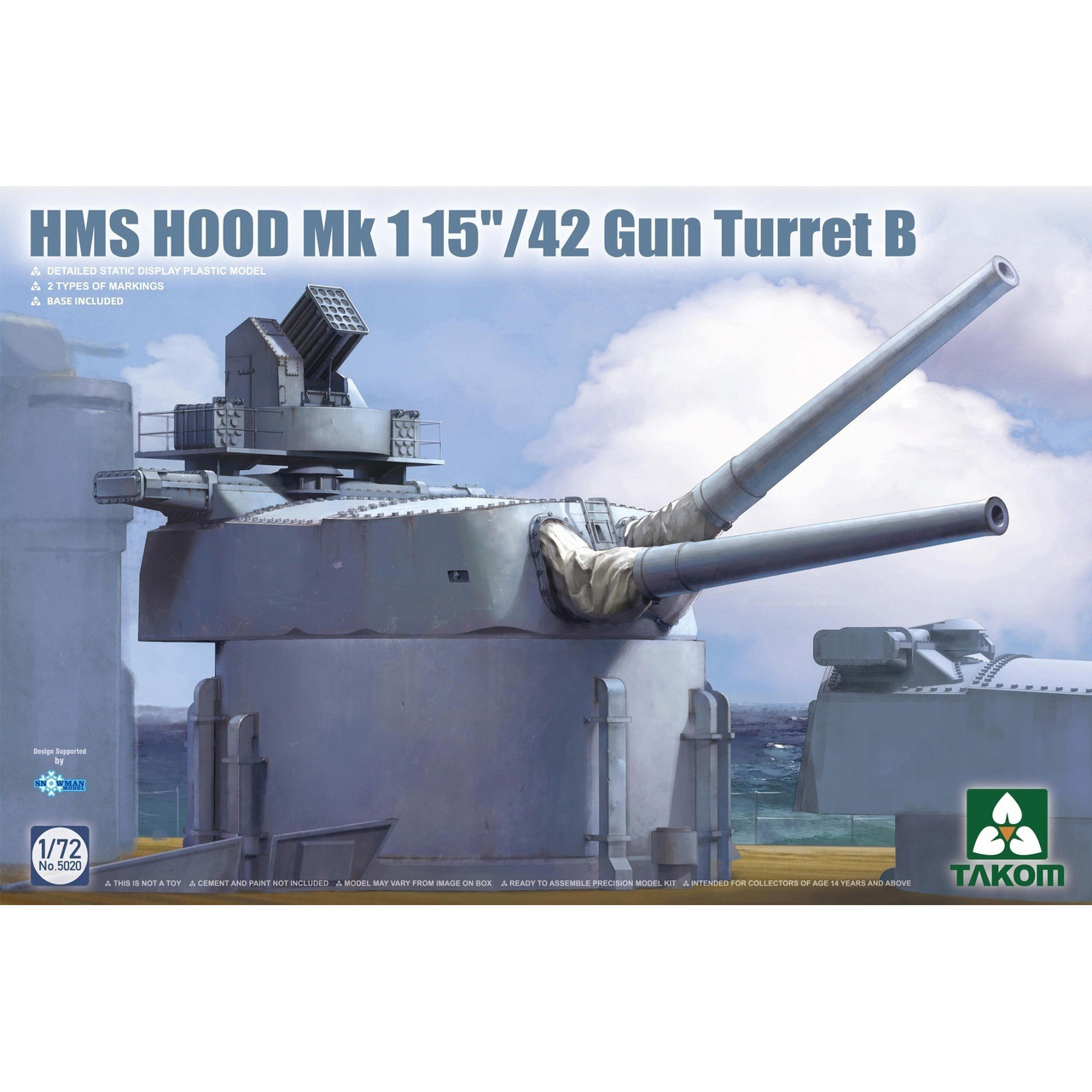 5020 Takom 1/72 British cruiser HMS Hood 15