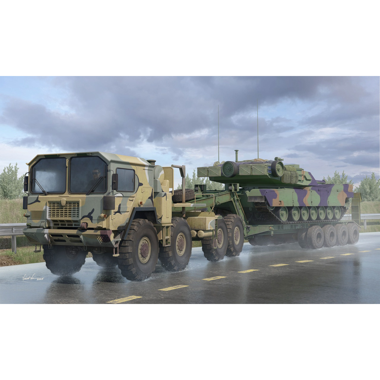 63529 I Love Kit 1/35 Truck M1014 with Semi-trailer M747