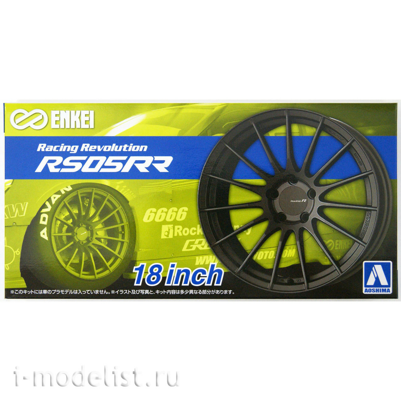 06119 Aoshima 1/24 Enkei RS05RR 18inch wheel Set