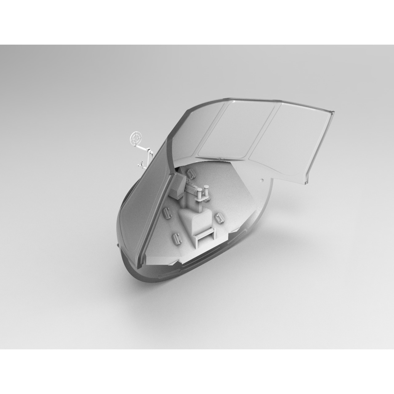 DVC48015 DVC 1/48 Turret with a course machine gun for the Zvezda model, art. 4828	