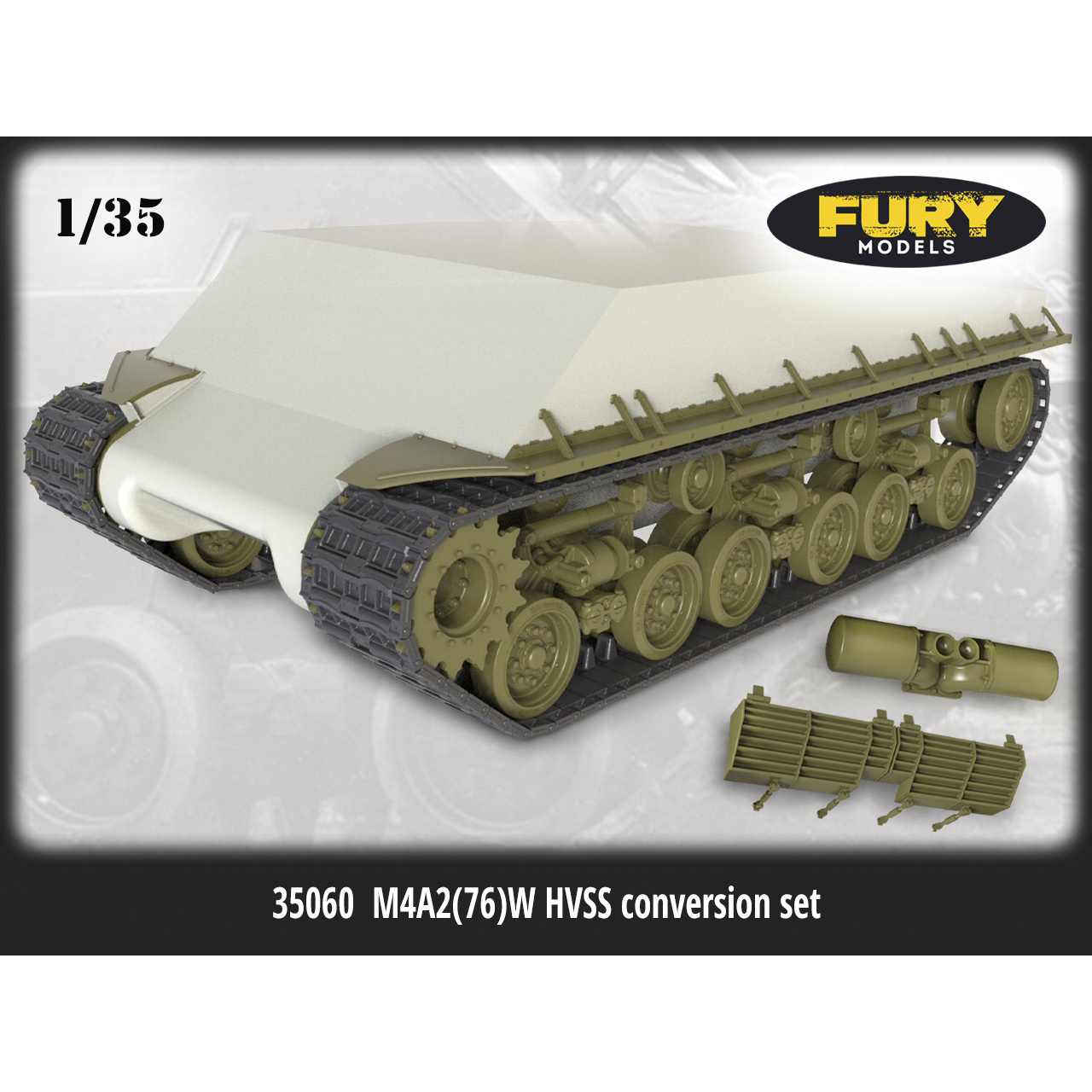 35060 Fury Models 1/35 Conversion kit M4A2 (76)W HVSS