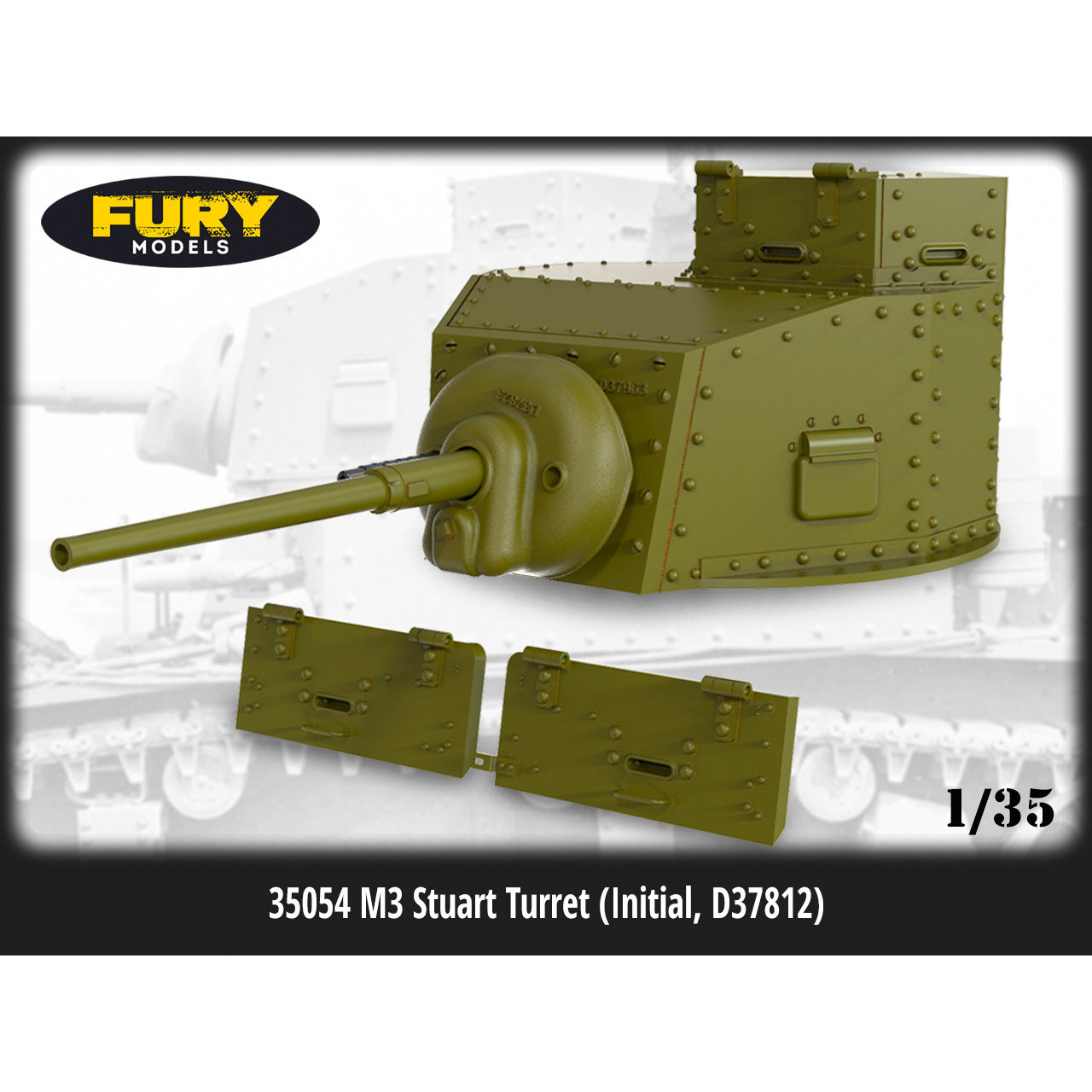 35054 Fury Models 1/35 Stewart Tower M3 Initial D37812 (Zvezda)