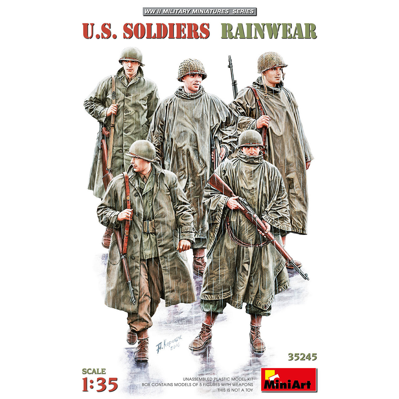 35245 MiniArt 1/35 American soldiers in raincoats