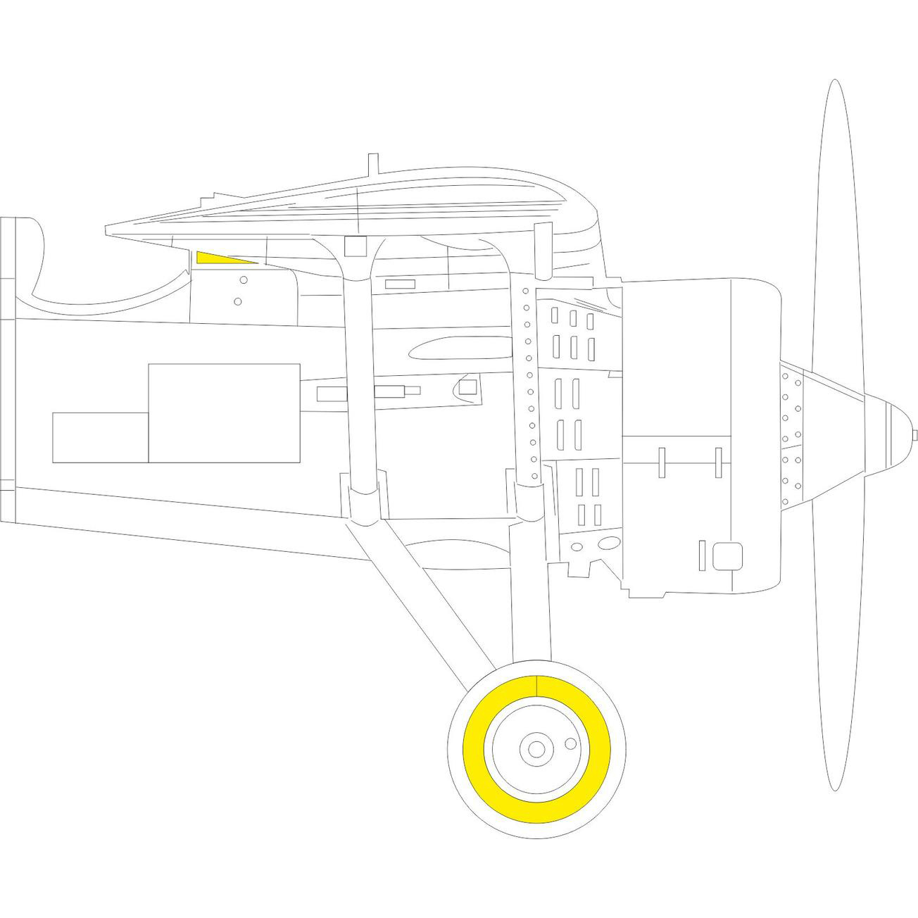 EX772 Eduard 1/48 Paint Mask for PZL P. 11c