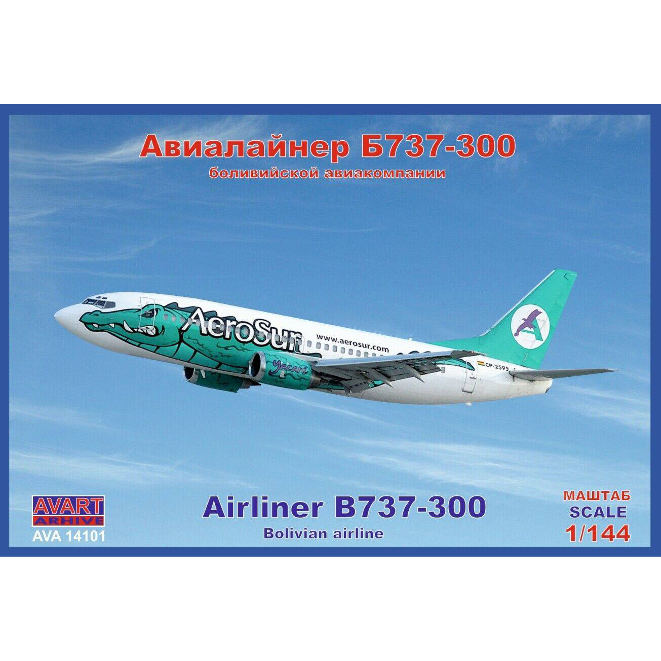 AVA14101 AVART ARHIV 1/144 Passenger airliner 737-300 AeroSur 