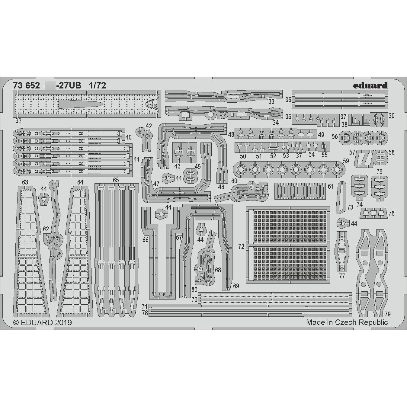 73652 Eduard photo etched parts 1/72 С-27UB