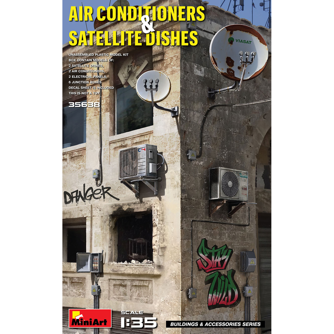 35638 MiniArt 1/35 Air conditioners and satellite dishes