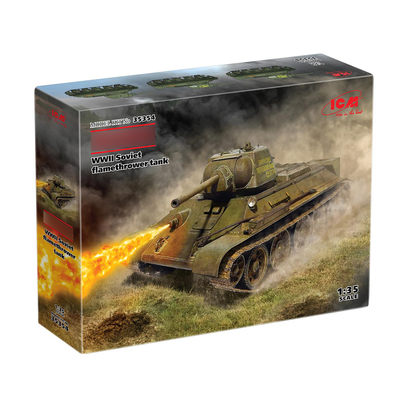35354 ICM 1/35 Soviet flamethrower tank 2MV 34/76