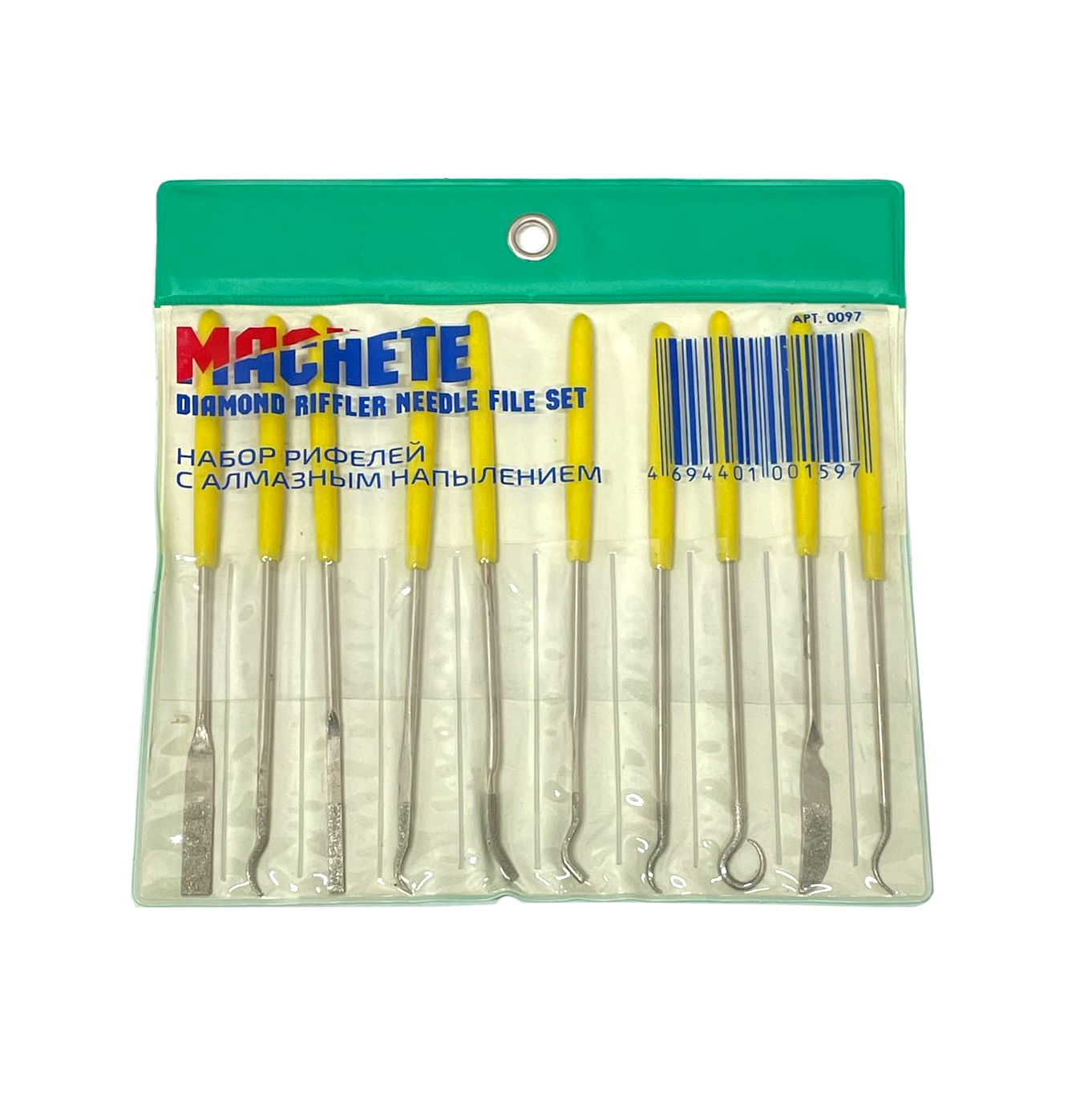 0097 MACHETE set of riffles with diamond coating