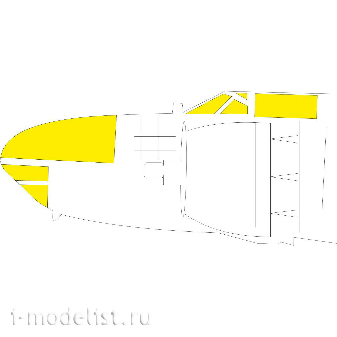 JX272 Eduard 1/32 Paint Mask for A-26C Invader TFace