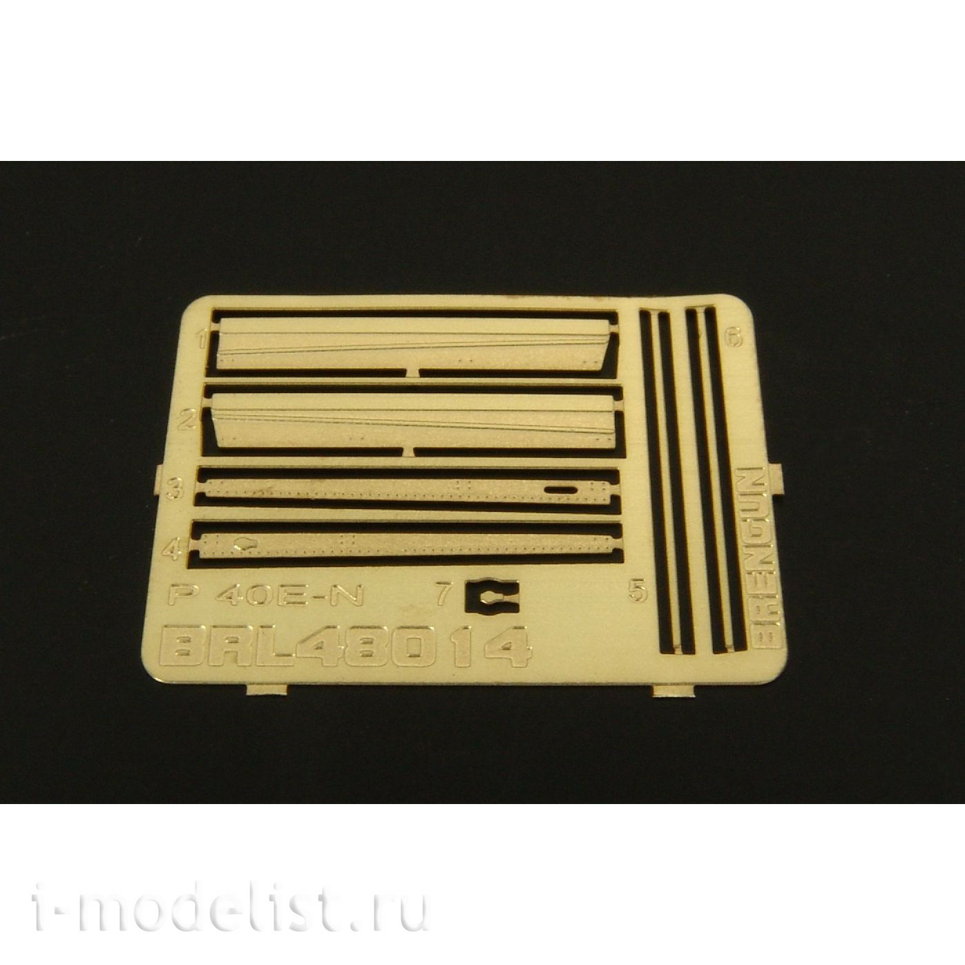 BRL48014 Brengun 1/48 Photo Etching for P-40 M, N canopy rails