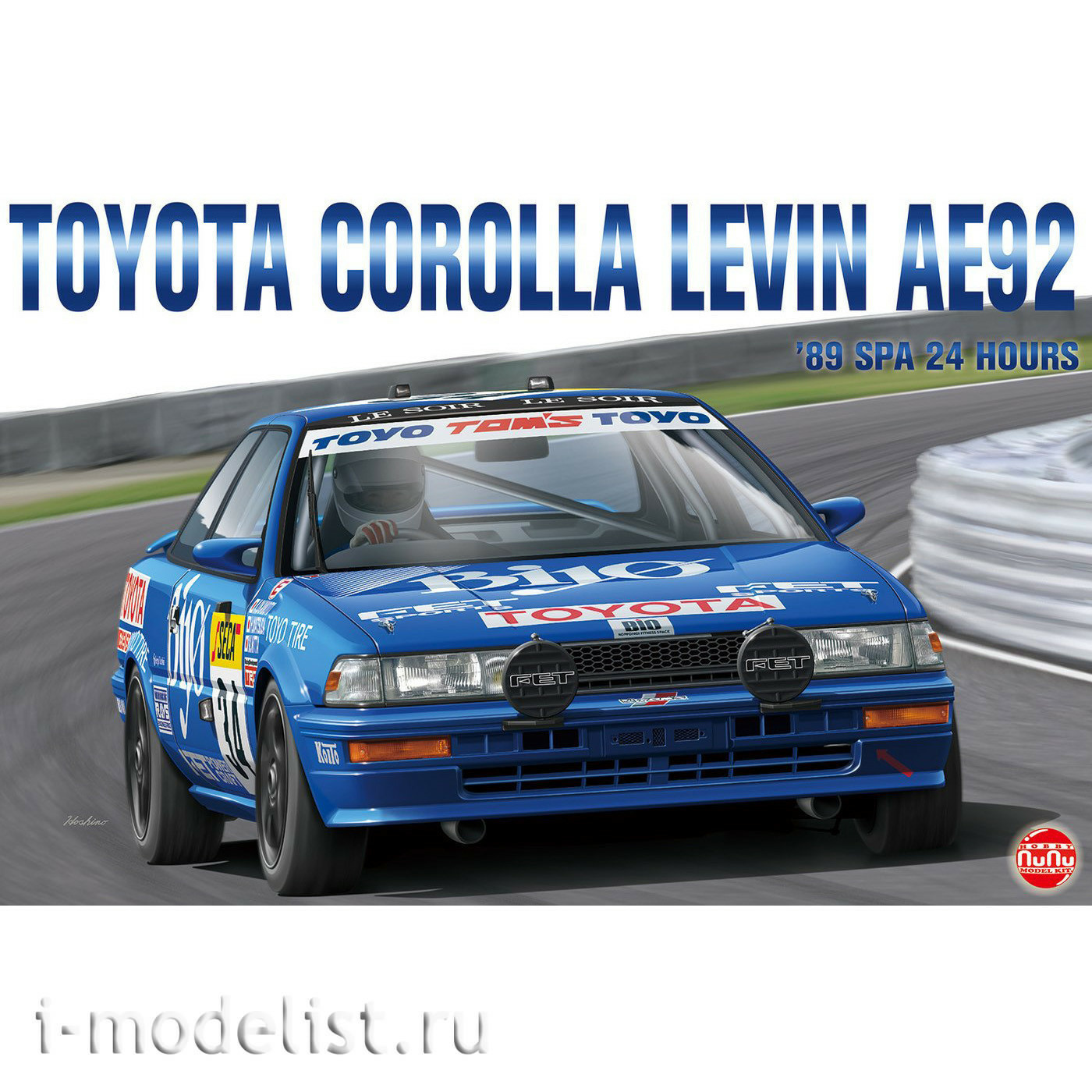 PN24016 NuNu 1/24 Toyota Corolla Levin AE92 '89 SPA 24 HOURS