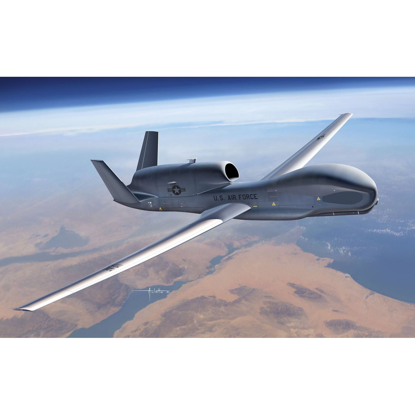 K48084 Kinetic 1/48 RQ-4B Global Hawk Aircraft