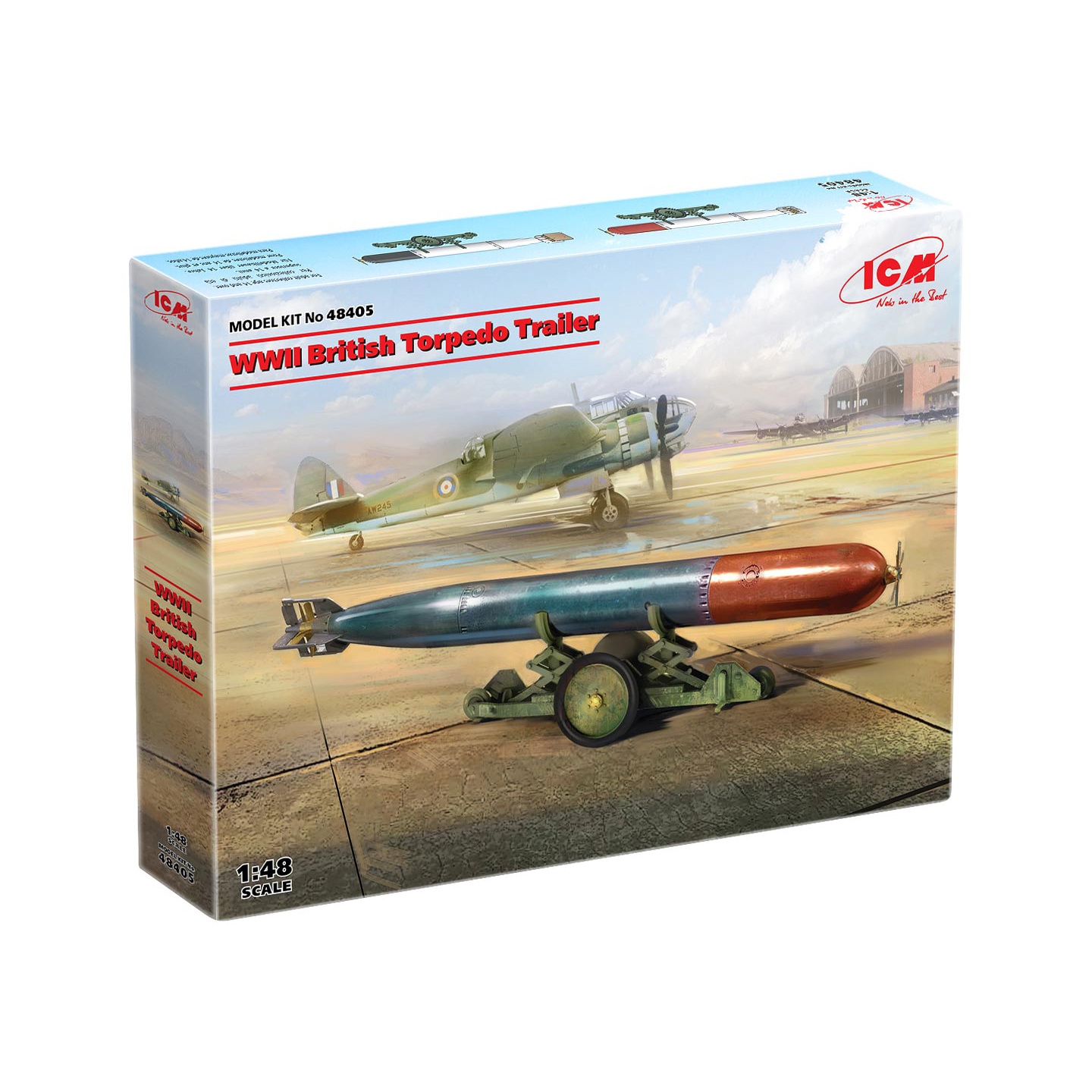 48405 ICM 1/48 British Torpedo Cart IIMB