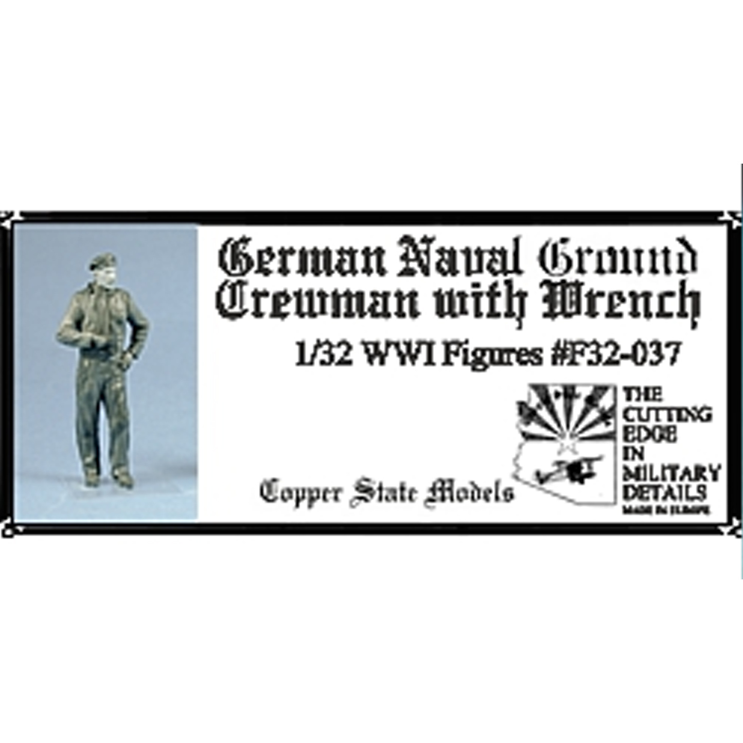 F32-037 Copper State Models 1/32 Notмецкий военно-морской механик с гаечным ключом