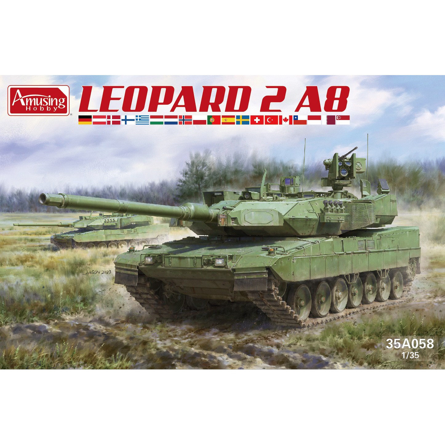 35A058 Amusing Hobby 1/35 Танк Leopard 2 A8