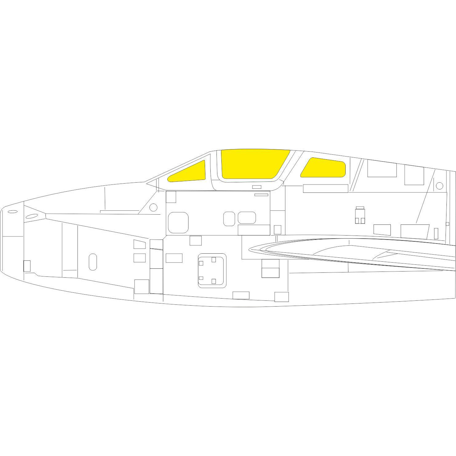 EX790 Eduard 1/48 Paint Mask for F-84F