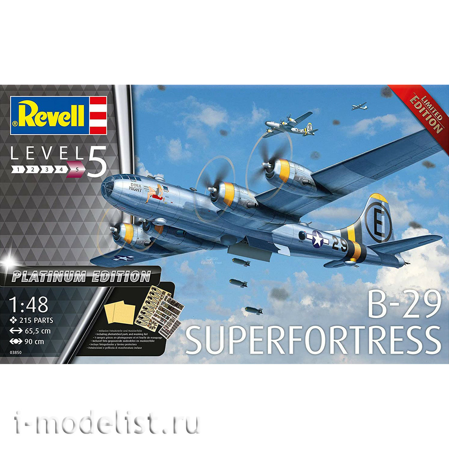 03850 Revell 1/48 American Boeing B-29 Superfortress heavy bomber
