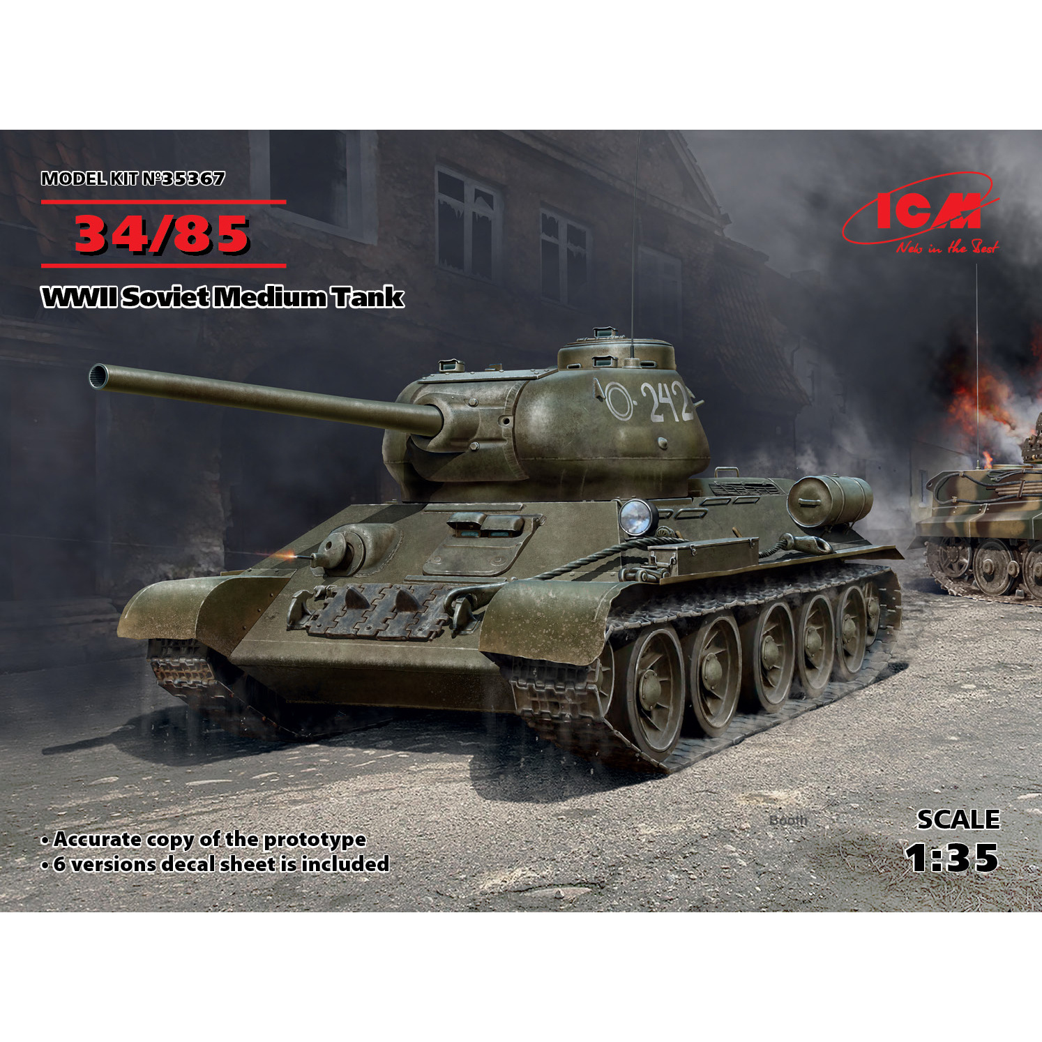 35367 ICM 1/35 Soviet medium tank 34-85