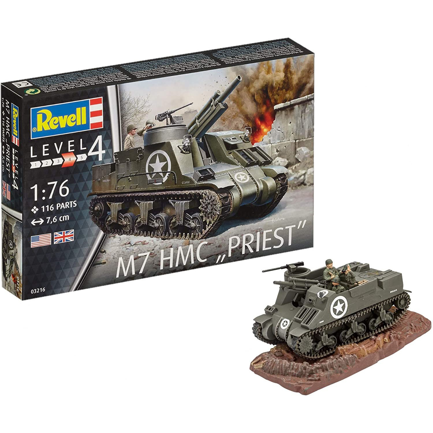 03216 Revell 1/76 self-Propelled howitzer M7 HMC 