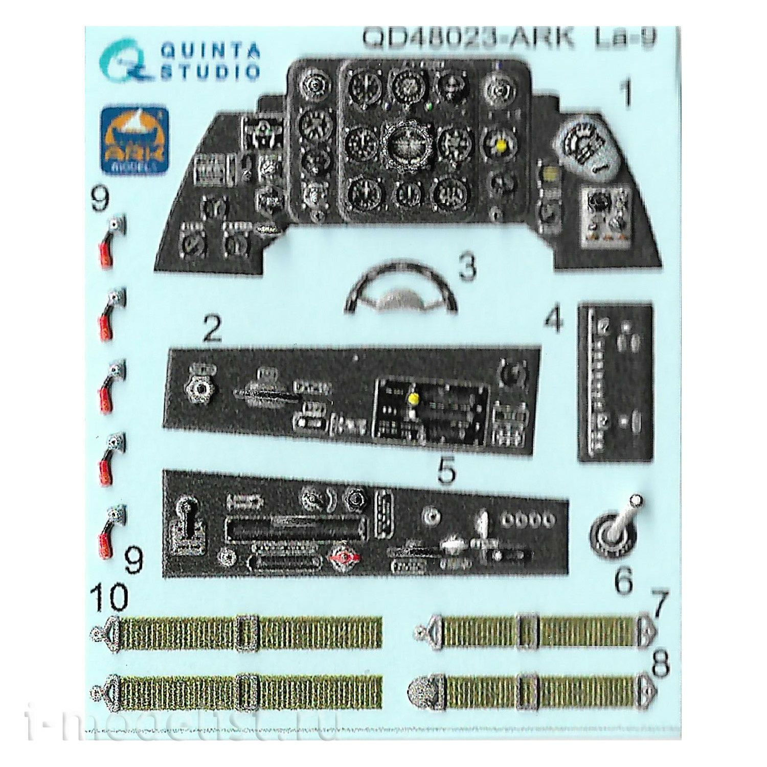 48049d ARK-models 1/48 La-9 Fighter (with 3D decals)