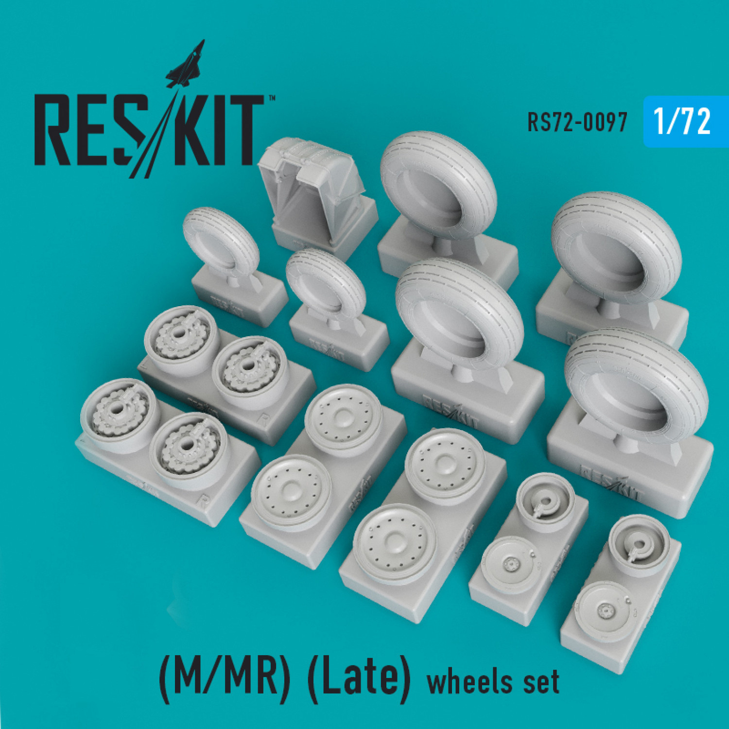 RS72-0097 RESKIT 1/72 C-24 (М/ МR) (late) Resin wheels