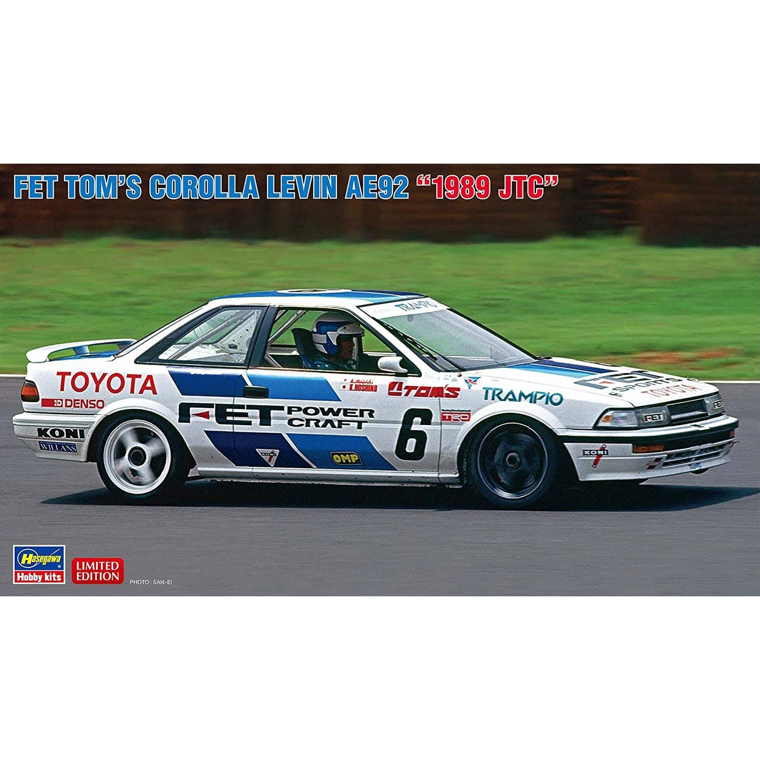 20545 Hasegawa 1/24 Car FET Tom's Corolla Levin AE92 