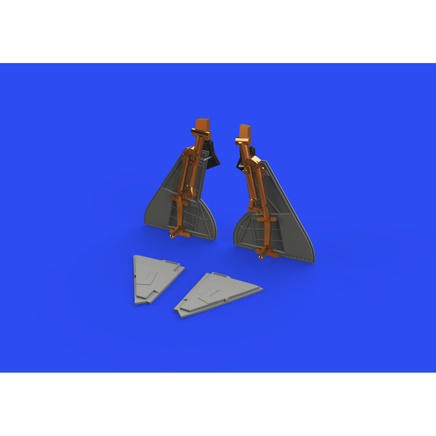 648637 Eduard 1/48 Set of add-ons for Tempest Mk. II bronze landing gear struts