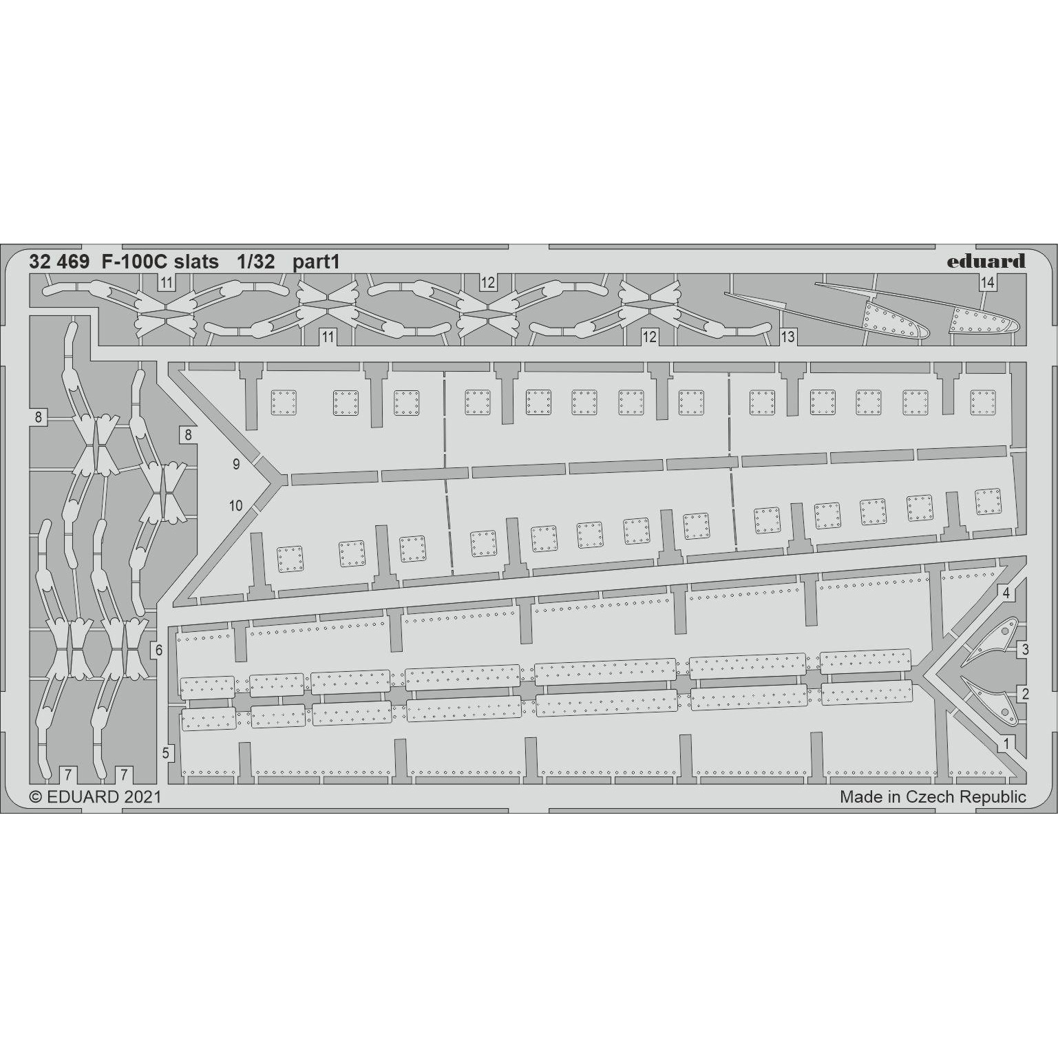 32469 Eduard 1/32 Photo Etching for F-100C, sash