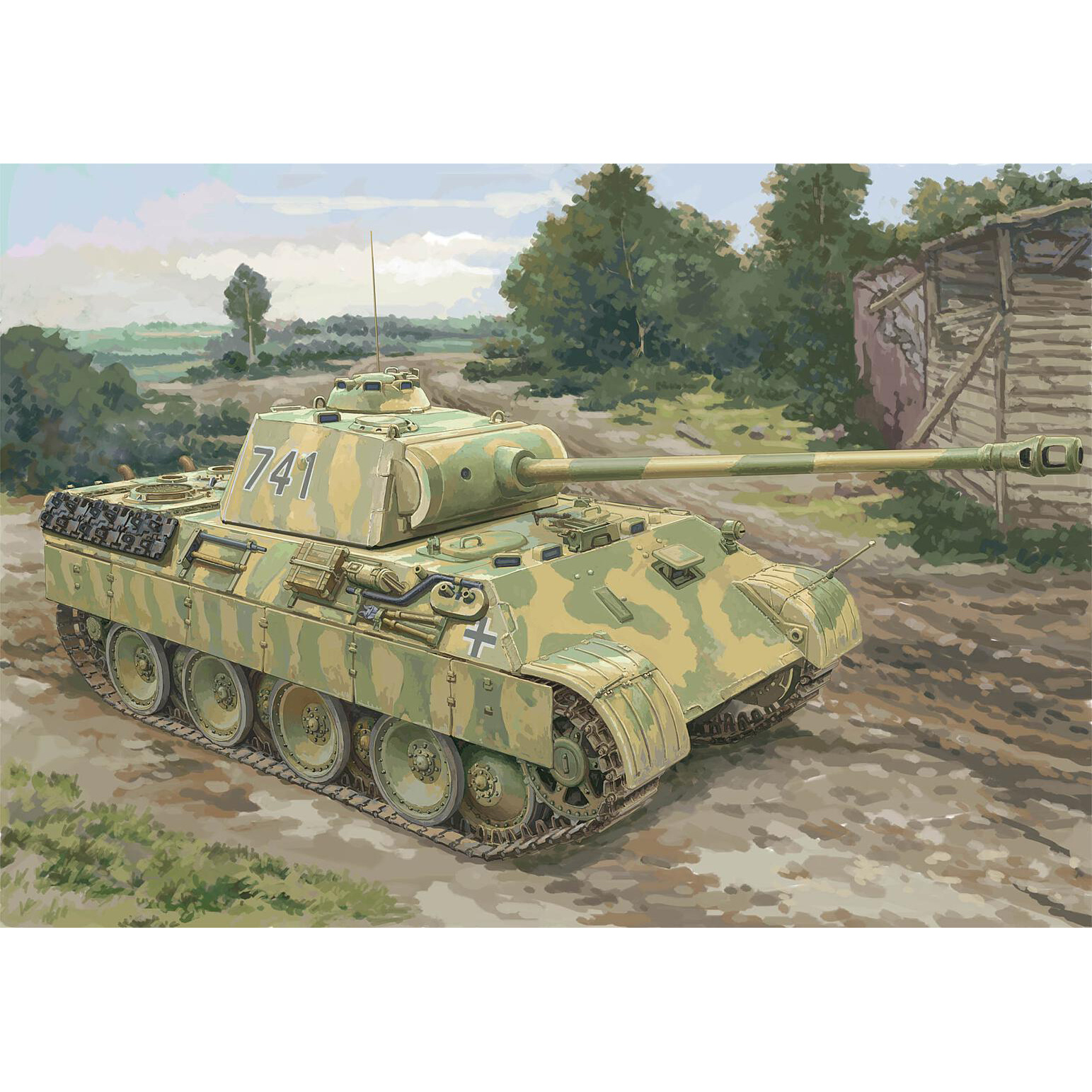 84830 HobbyBoss 1/48 German Medium Tank Sd.Kfz.171 PzKpfw Ausf A.