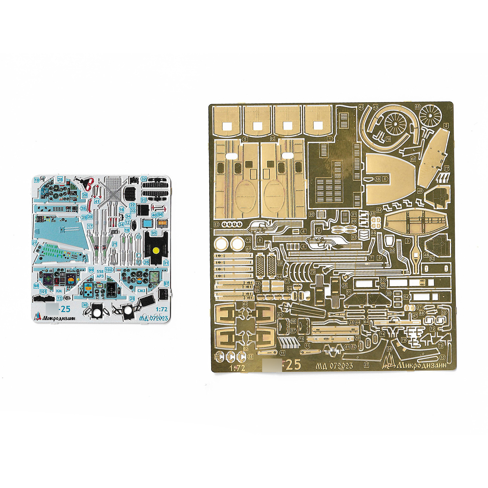 072023 Microdesign 1/72 Color photo etching kit for C-25 (all modifications) from Zvezda