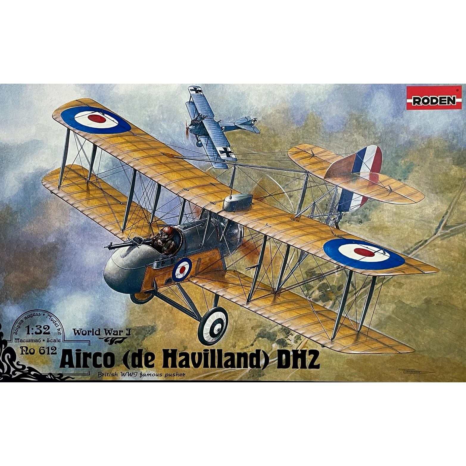 612 Roden 1/32 AIRCO (de Havilland) DH2 Aircraft