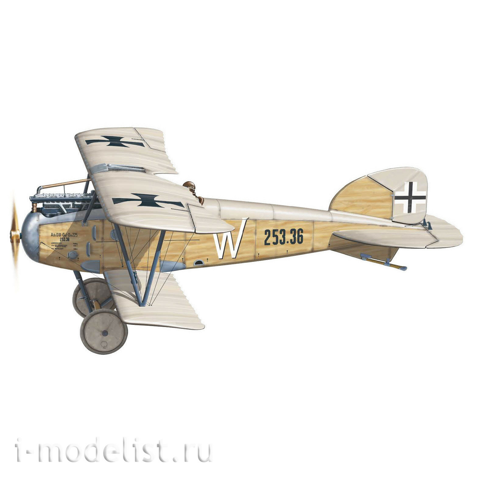 84152 Edward 1/48 Biplane Albatros D. III Oeffag 253