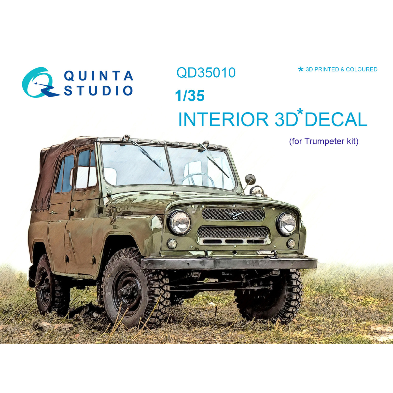 QD35010 Quinta Studio 1/35 3D Cabin Interior Decal for car 469 (for Trumpeter model)