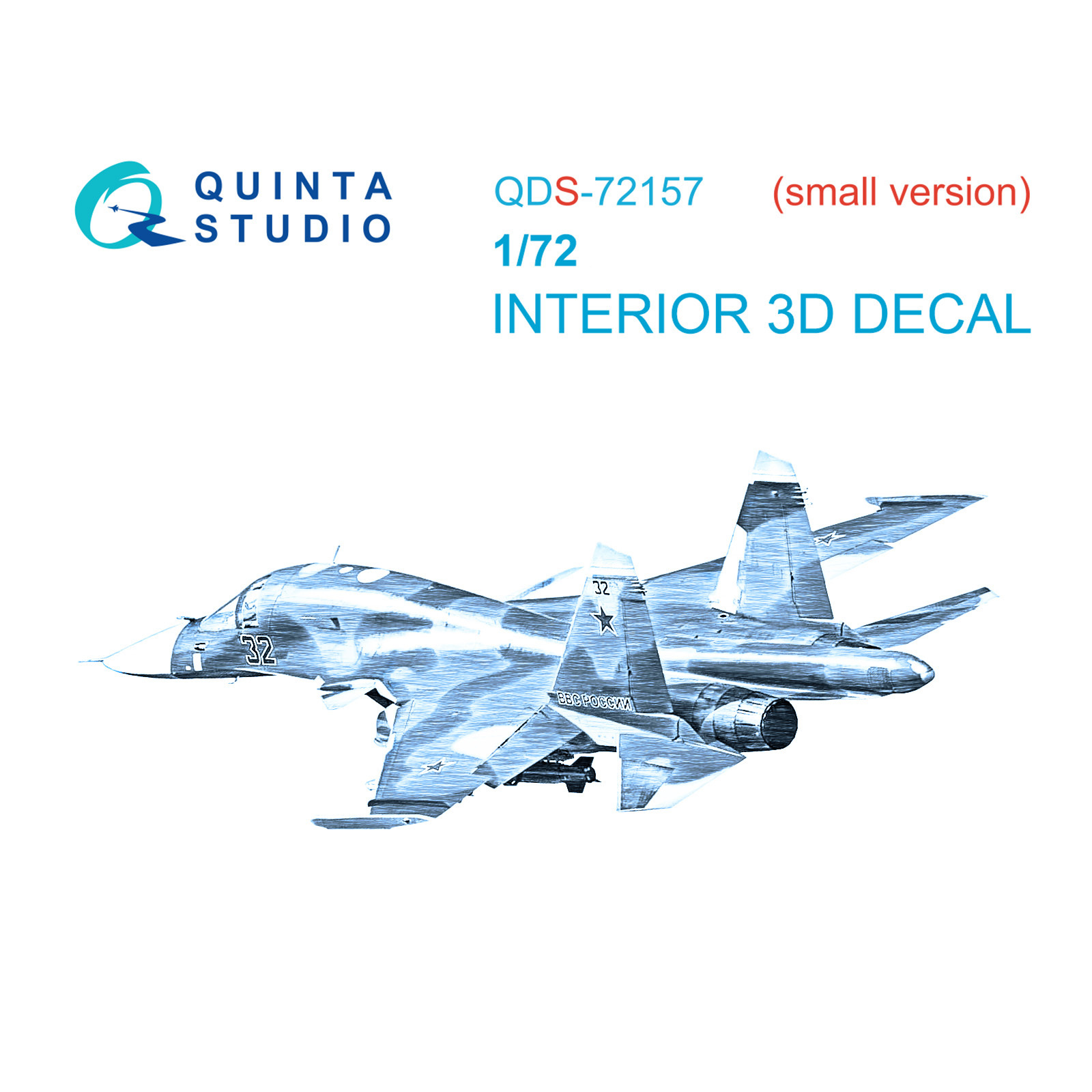 QDS-72157 Quinta Studio 1/72 3D Декаль интерьера кабины С-34 (Т$ач) (малая версия)