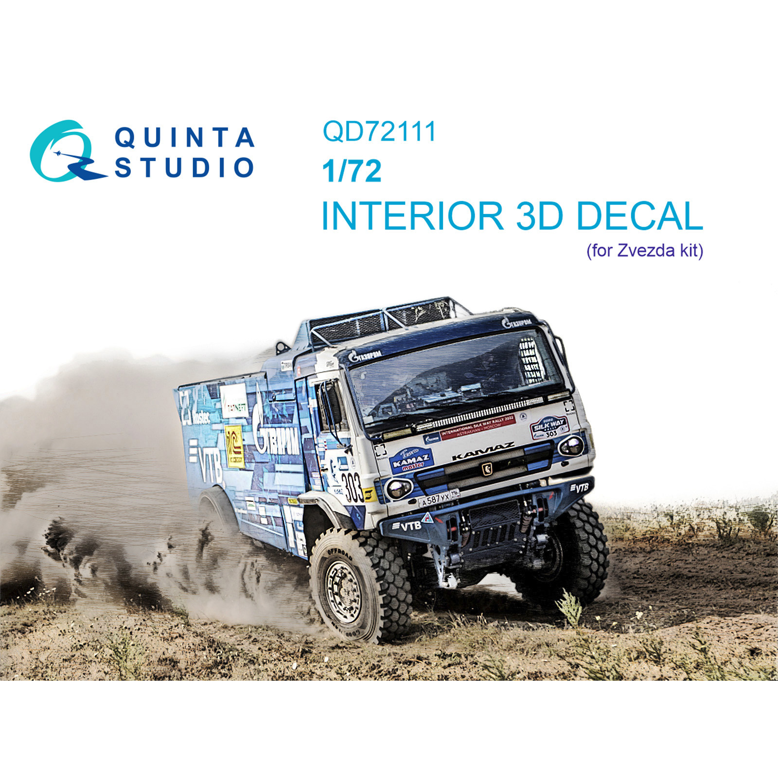 QD72111 Quinta Studio 1/72 3D Cabin interior decal for the Zvezda 