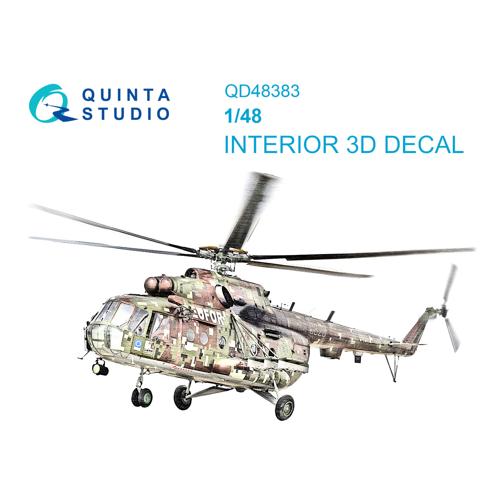 QD48383 Quinta Studio 1/48 3D Decal Cabin Interior Mu-17 (Trumpeter)
