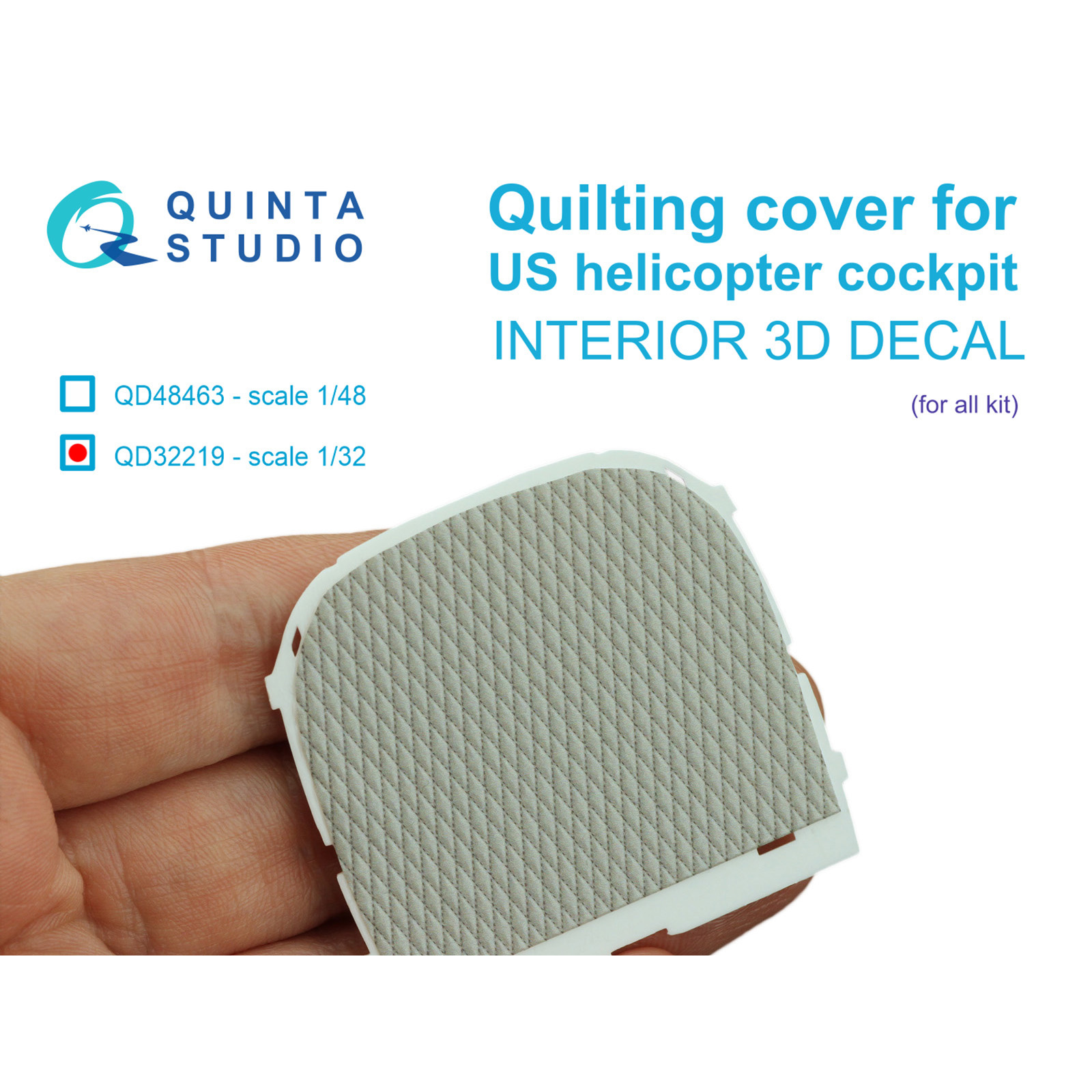 QD32219 Quinta Studio 1/32 Стеганая обивка для кабин вертолетов США (для allх моделей)