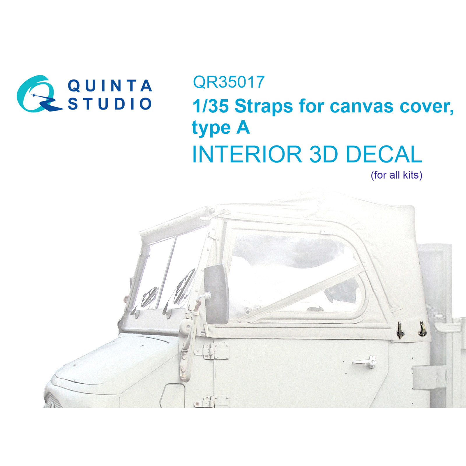 QR35017 Quinta Studio 1/35 Ремешки для брезентового тента, тип A