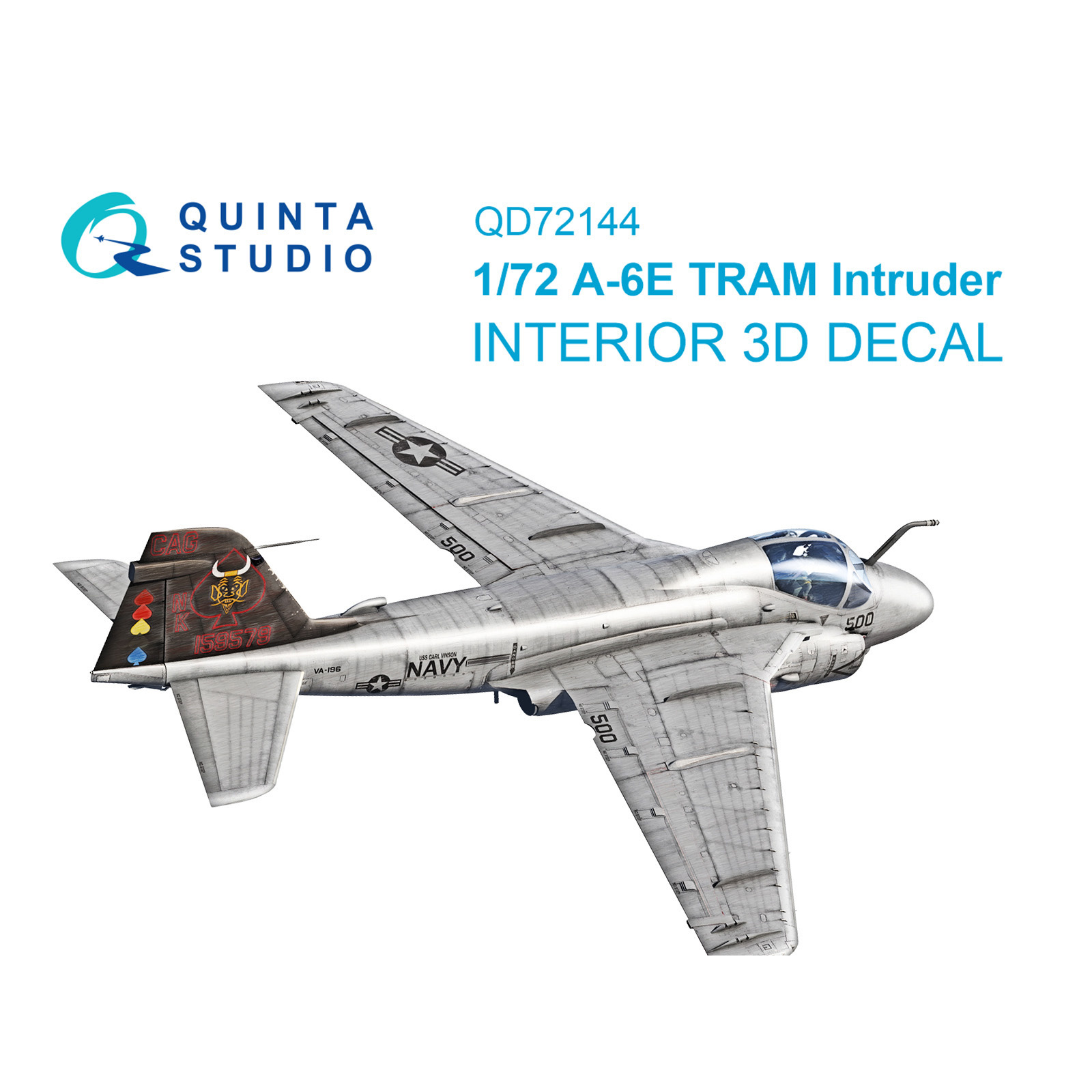 QD72144 Quinta Studio 1/72 3D Декаль интерьера кабины A-6E TRAM Intruder (Т$ач)