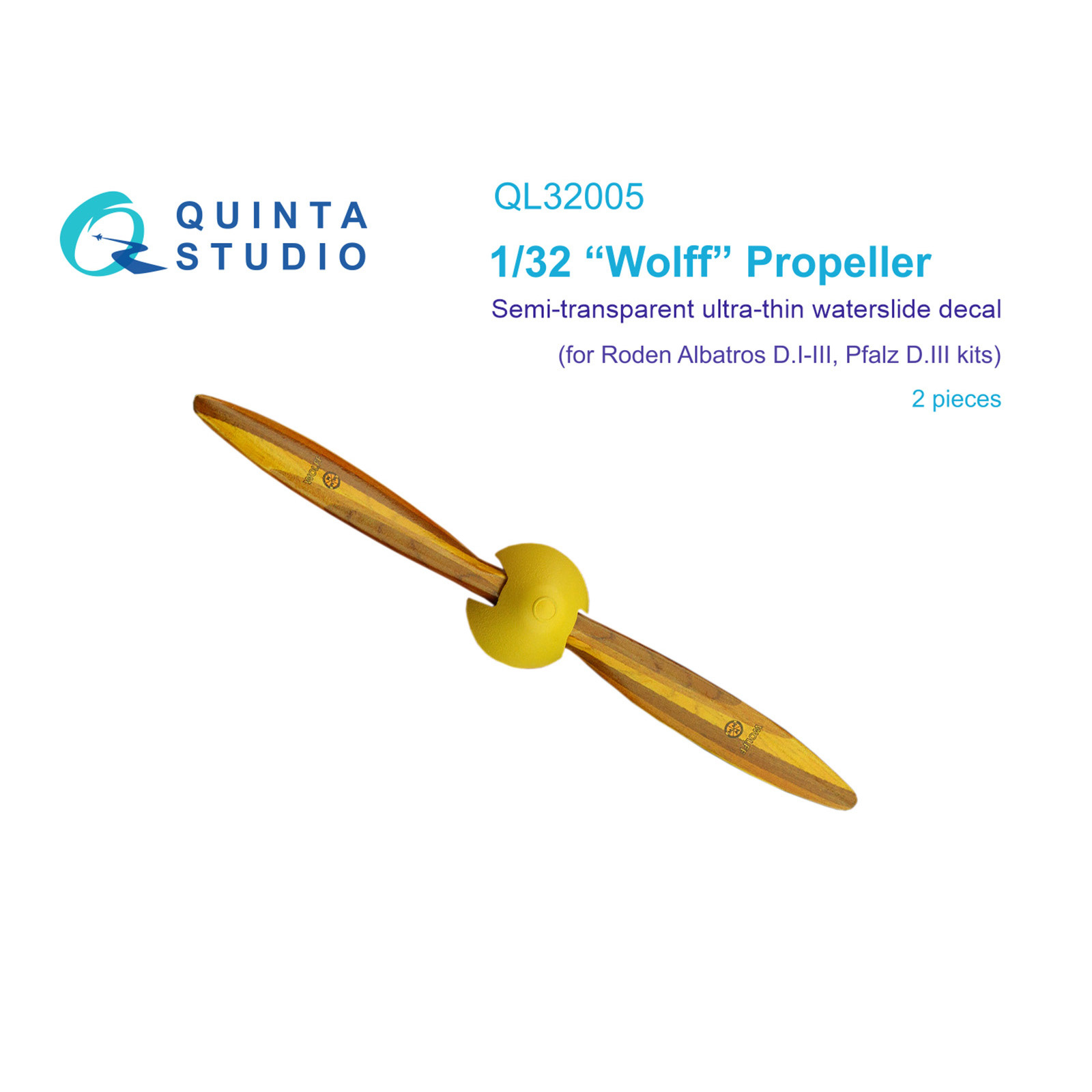 QL32005 Quinta Studio 1/32 Wooden propellers Wolff (Roden)