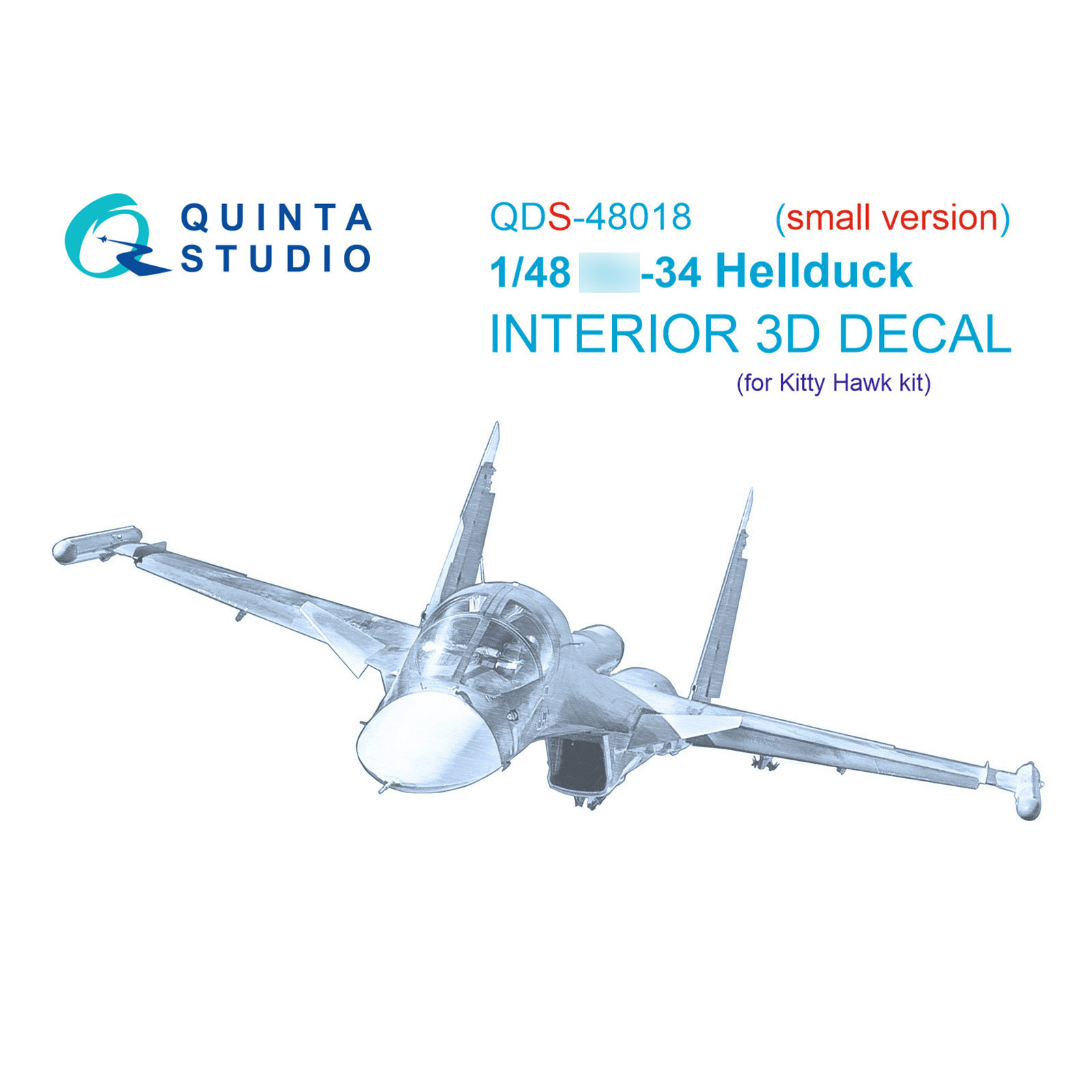 QDS-48018 Quinta Studio 1/48 3D Interior Decal С-34 (KittyHawk) (Small version)