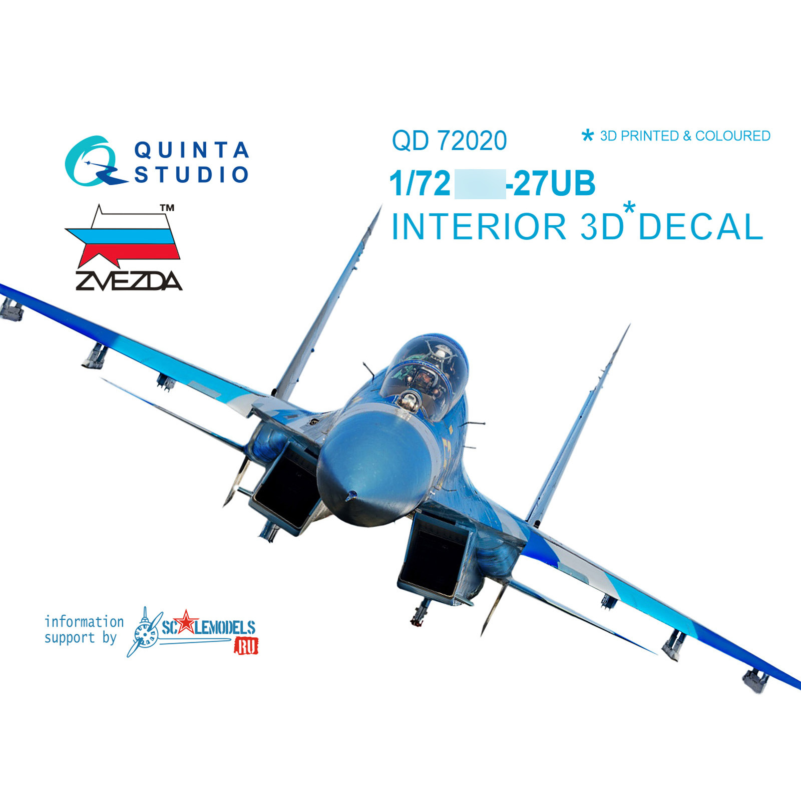 QD72020 Quinta Studio 1/72 3D interior Decal of the С-27UB cabin (for the Zvezda model)