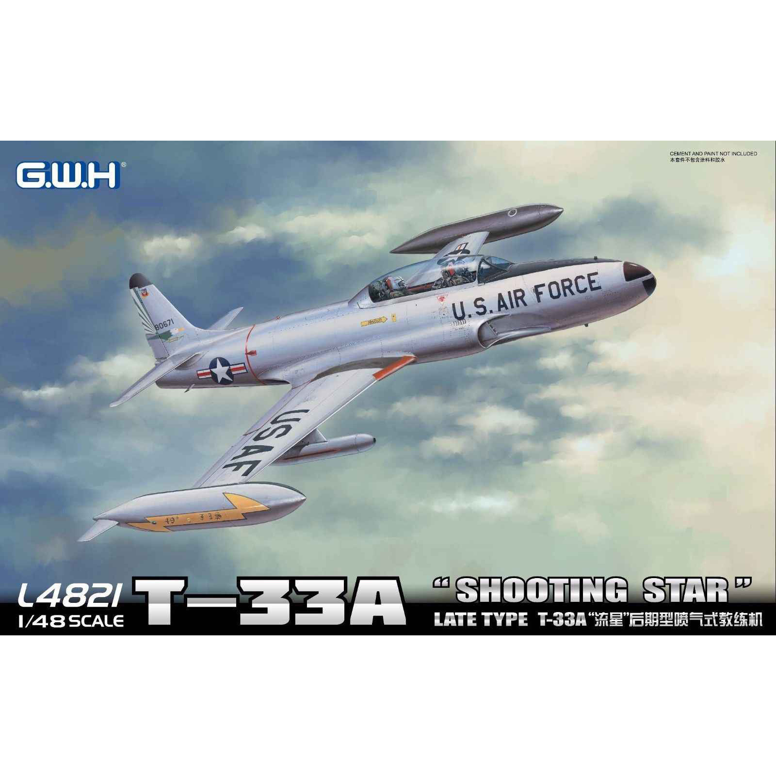 L4821 Great Wall Hobby 1/48 Aircraft T-33A 
