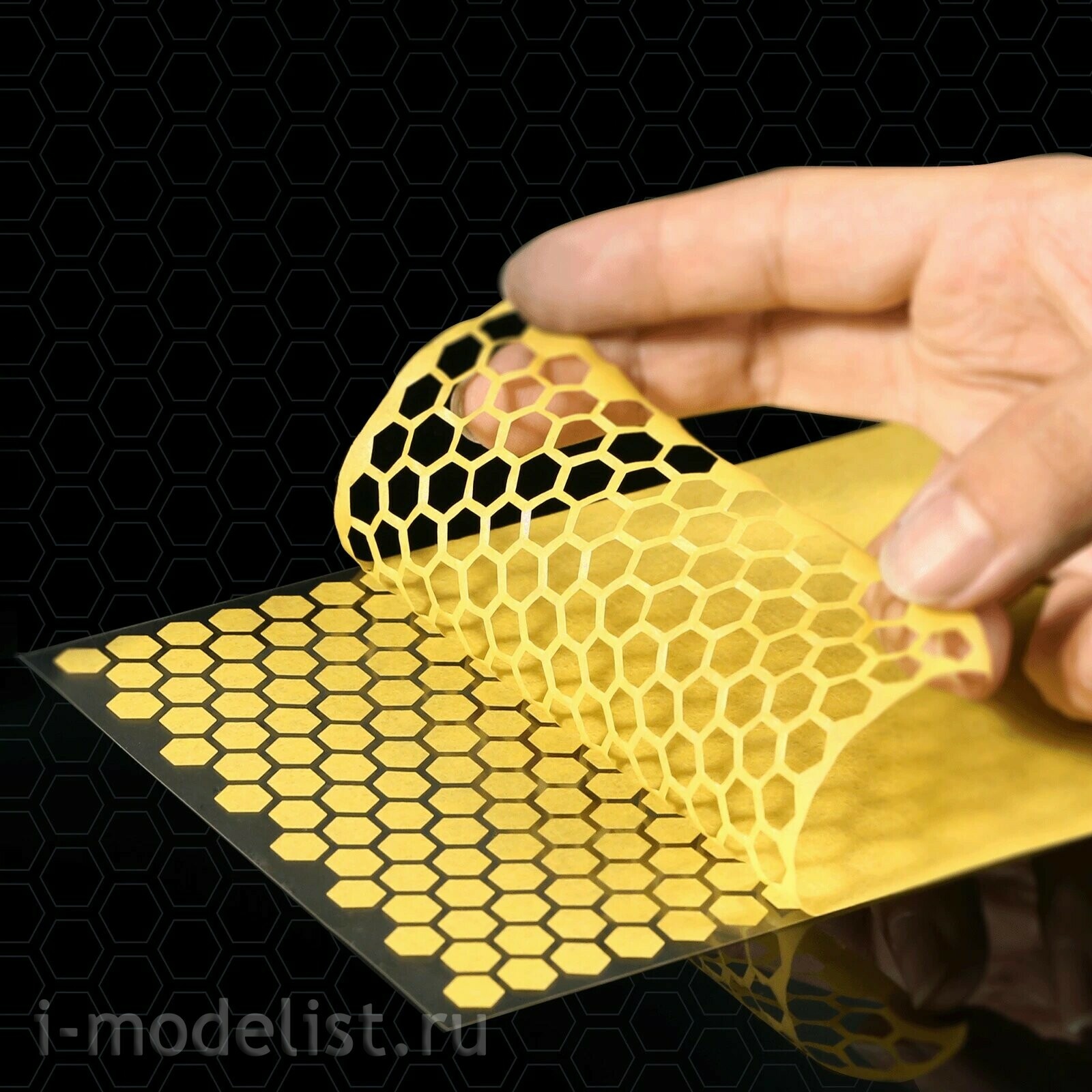 PMT-H05 DSPIAE Pre-cut Self-adhesive Paint Mask, 5mm Hexagon