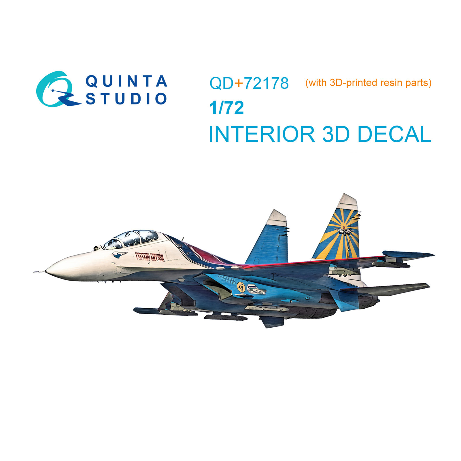 QD+72178 Quinta Studio 1/72 3D Декаль интерьера кабины С-27УБ (Т$ач) (с 3D-печатными деталями)