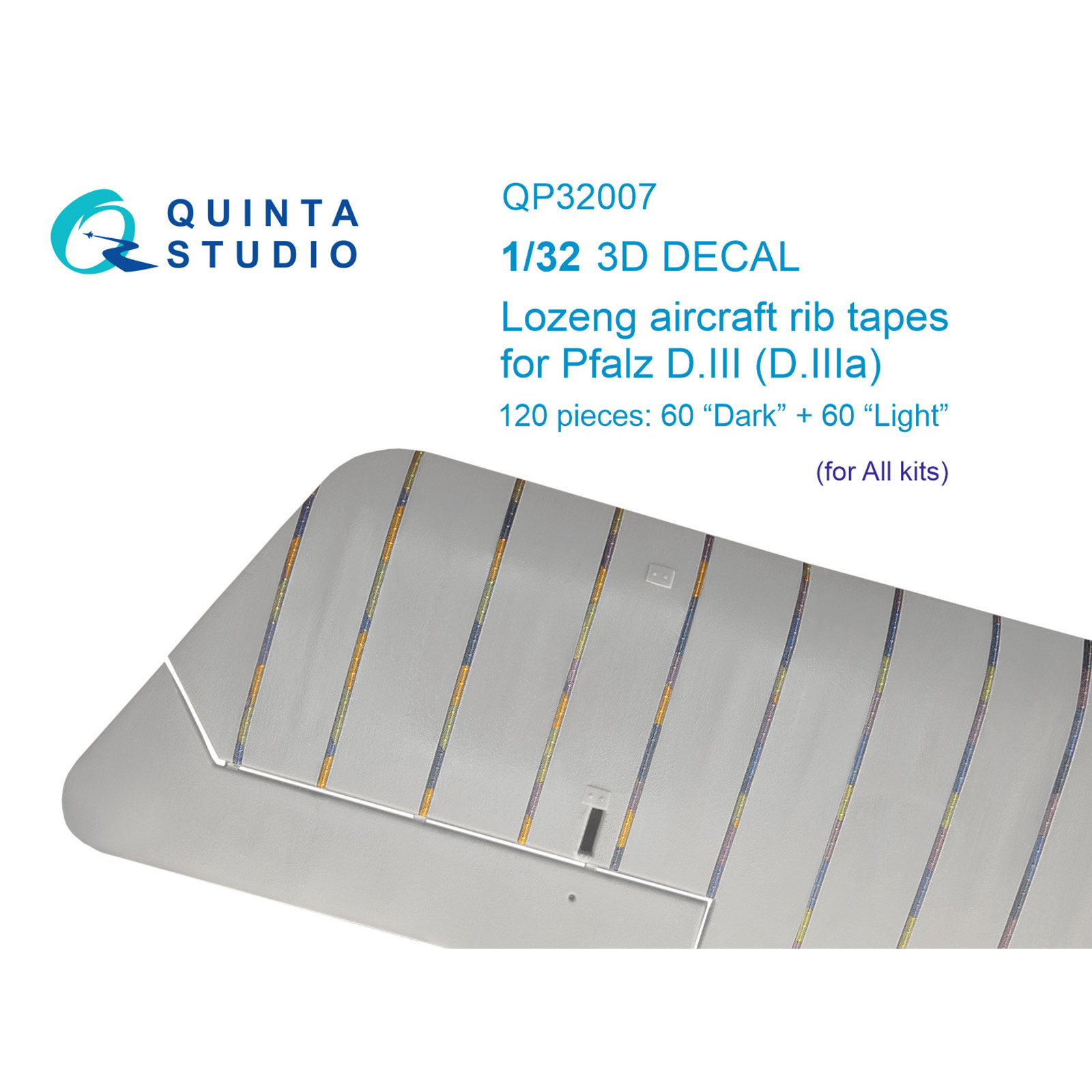 QP32007 Quinta Studio 1/32 Lozenger tapes Pfalz DIII-DIIIa (for all models)