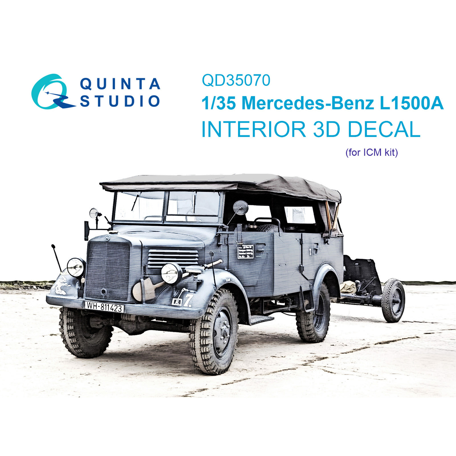 QD35070 Quinta Studio 1/35 3D Interior Decal for Mercedes-Benz L1500A (ICM)